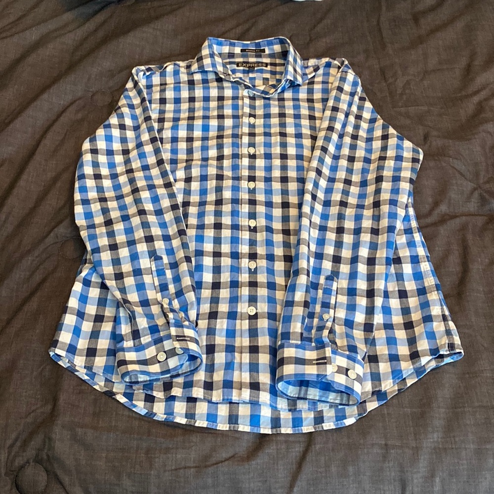 Express Men’s Long Sleeved Button Down Dress Shirt